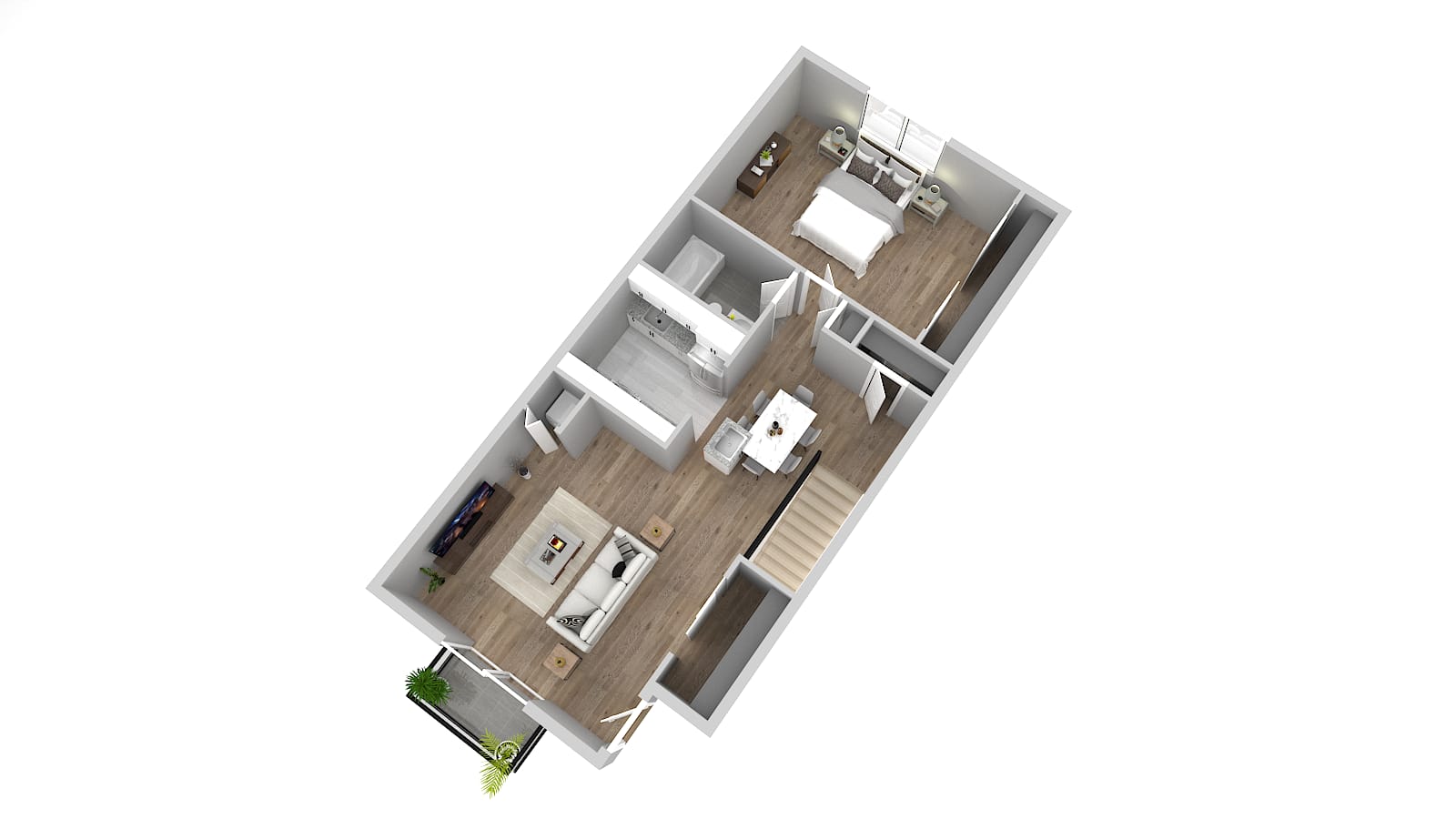 APA 1BR 1B + Basement